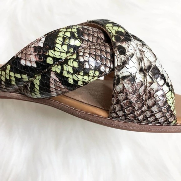 Madewell Slide Sandal in Snake Embossed Leather - Picture 6 of 12